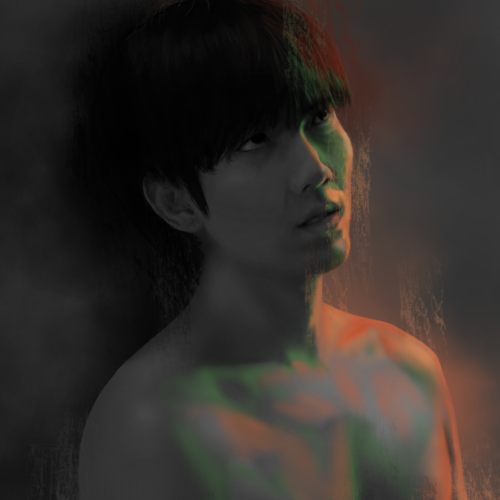 colored digital painting of the character Pete from Kinnporsche